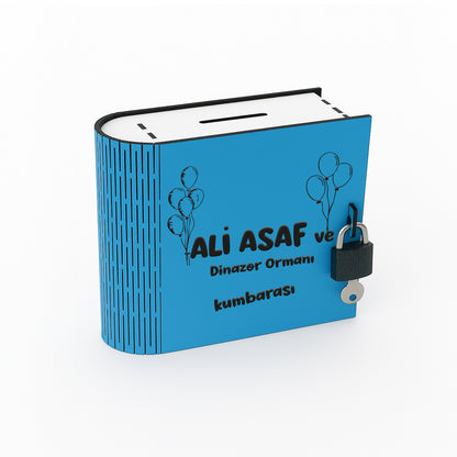 Ahşap Kumbara & Kitap Kutusu – Çocuklara Özel Hediye Seti